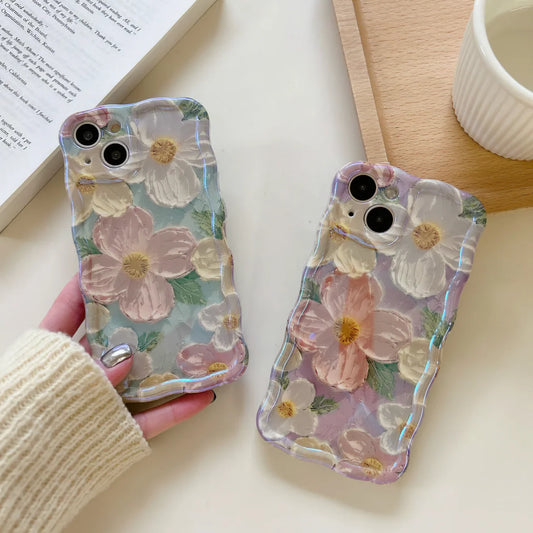 🌷Vibrant iPhone Case Inspired by Vintage Oil Painting Aesthetics🌷