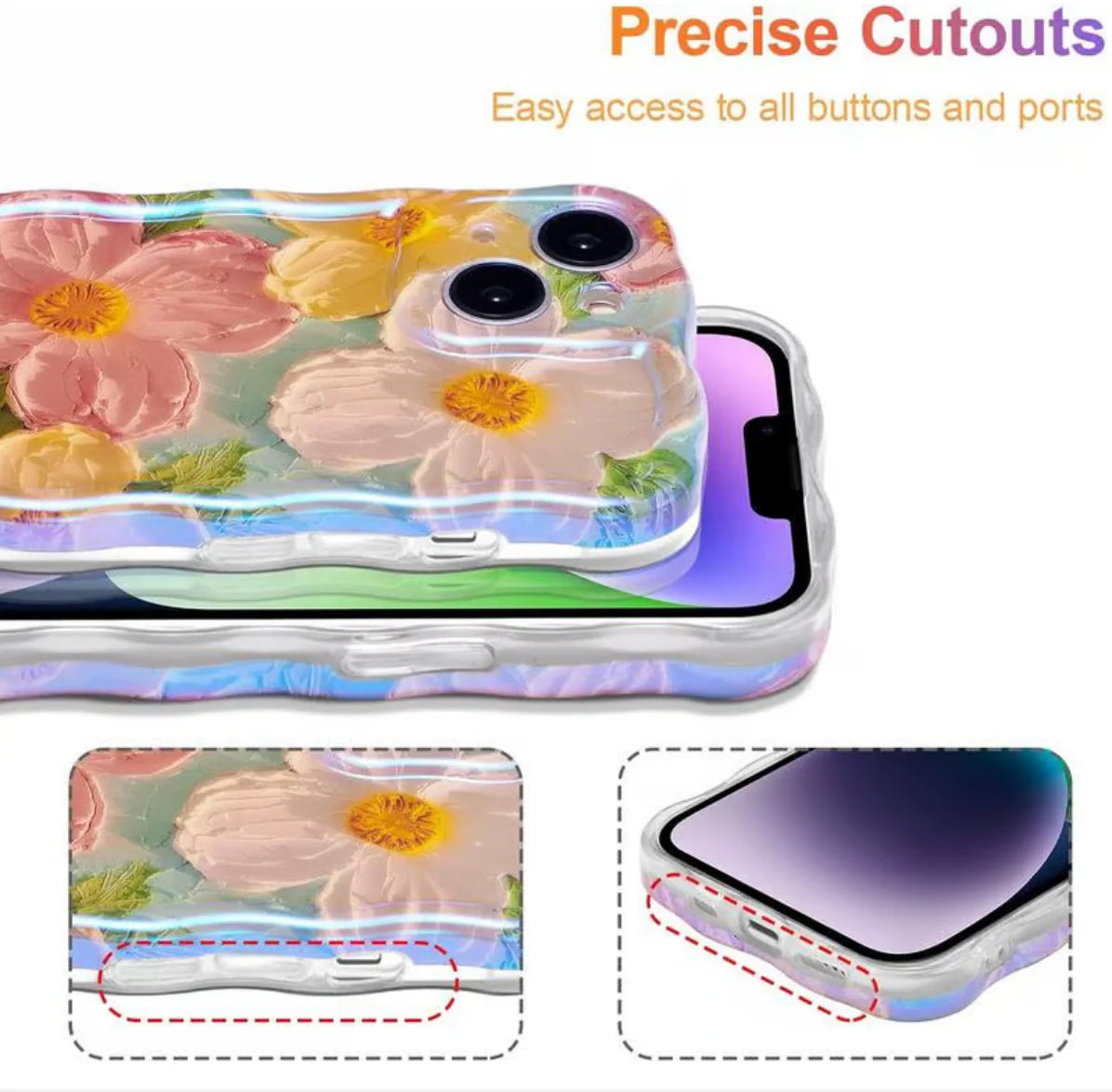 🌷Vibrant iPhone Case Inspired by Vintage Oil Painting Aesthetics🌷