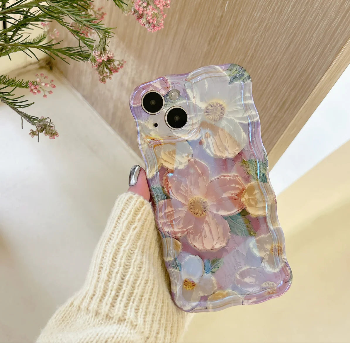 🌷Vibrant iPhone Case Inspired by Vintage Oil Painting Aesthetics🌷