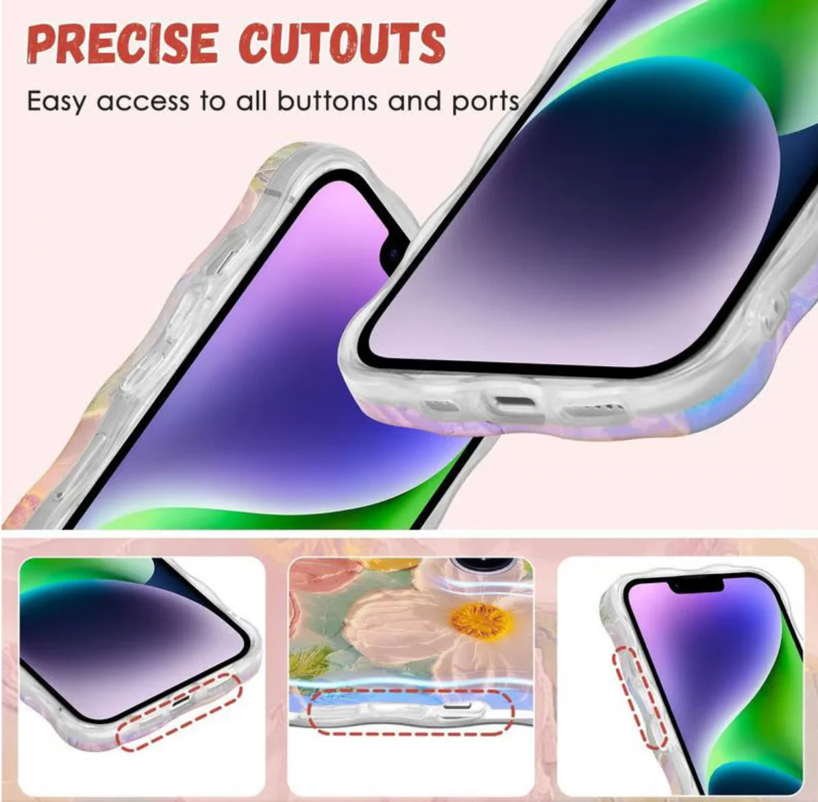 🌷Vibrant iPhone Case Inspired by Vintage Oil Painting Aesthetics🌷